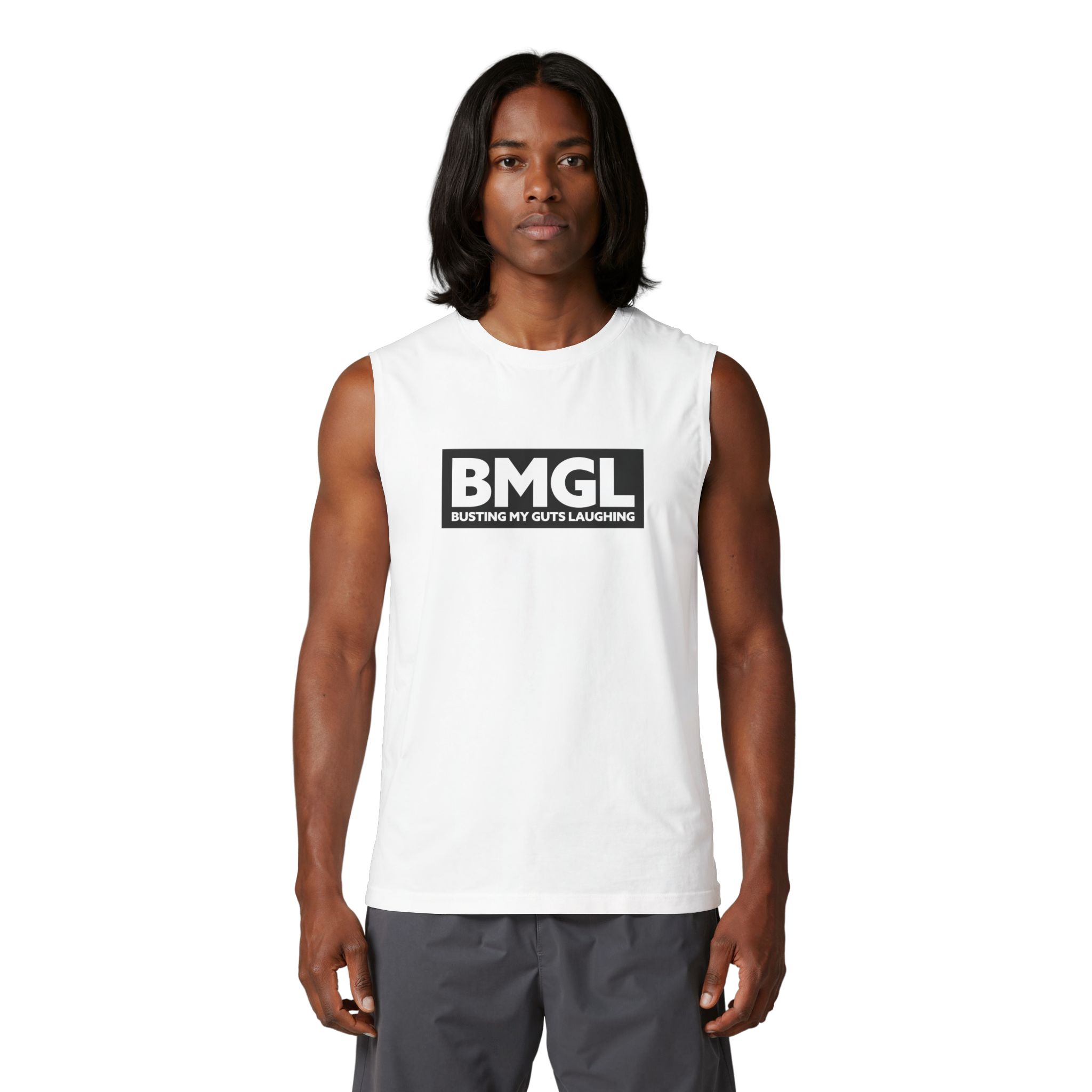 BMGL 'Busting My Guts Laughing' Muscle Tank — Graphic Tank Top
